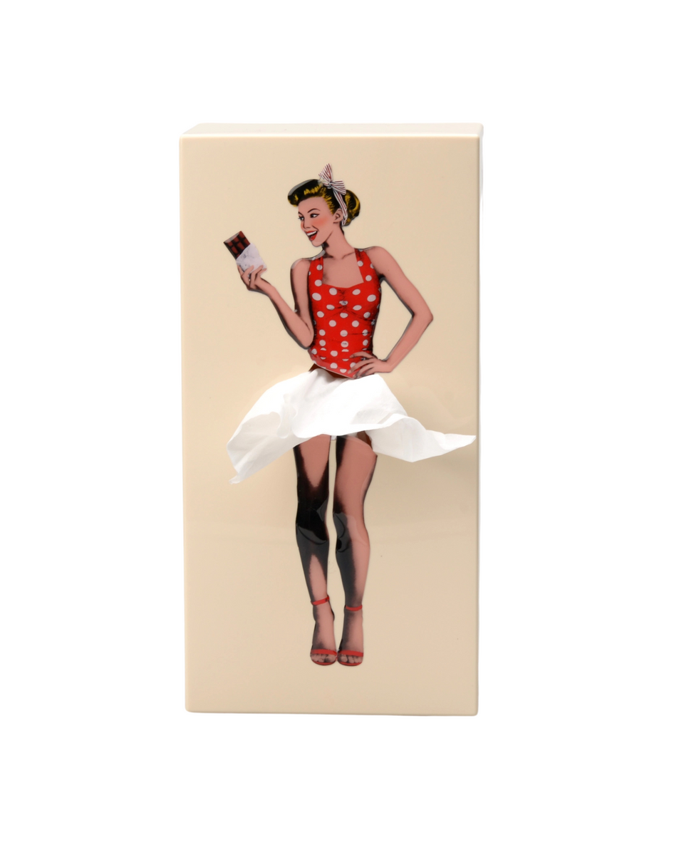 Flying Skirt Tissue Box