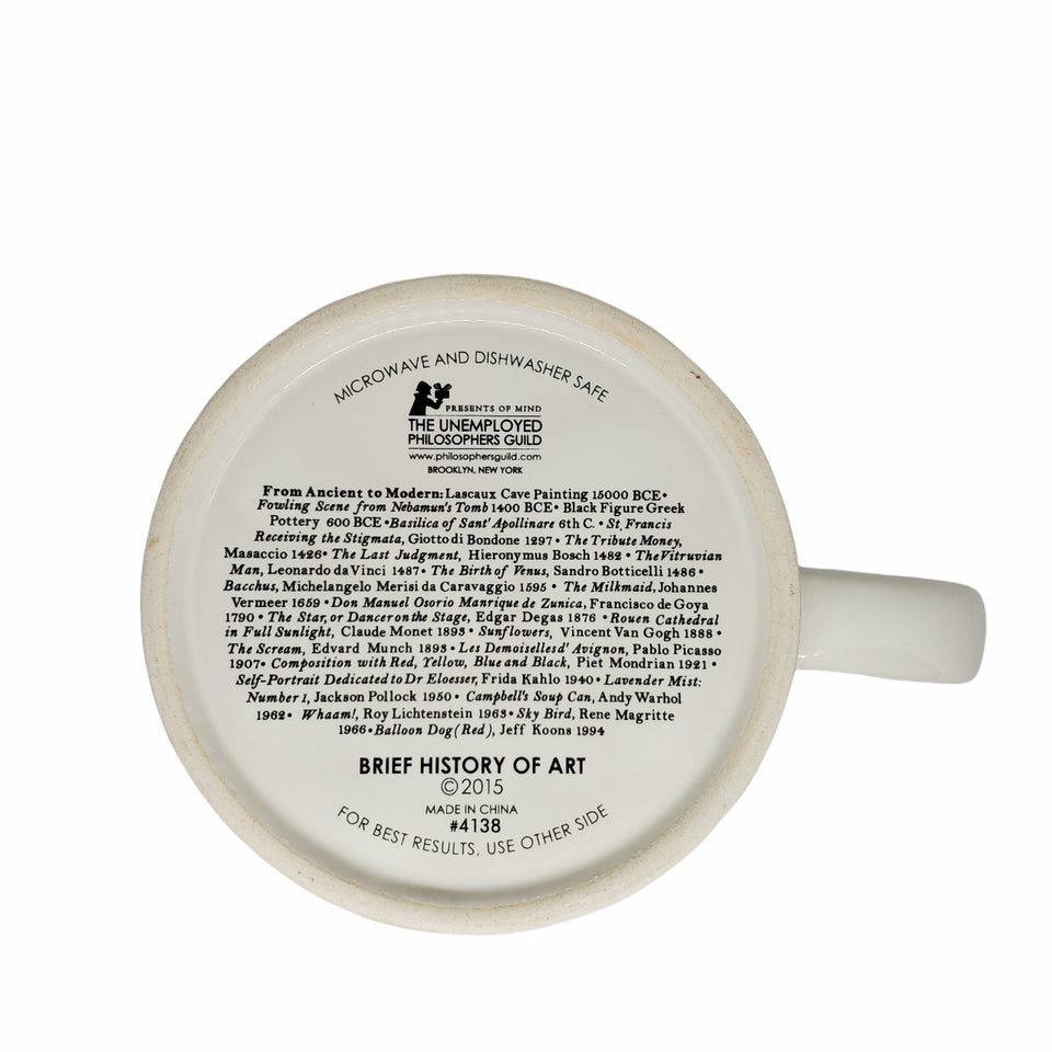 A Brief History of Art Mug