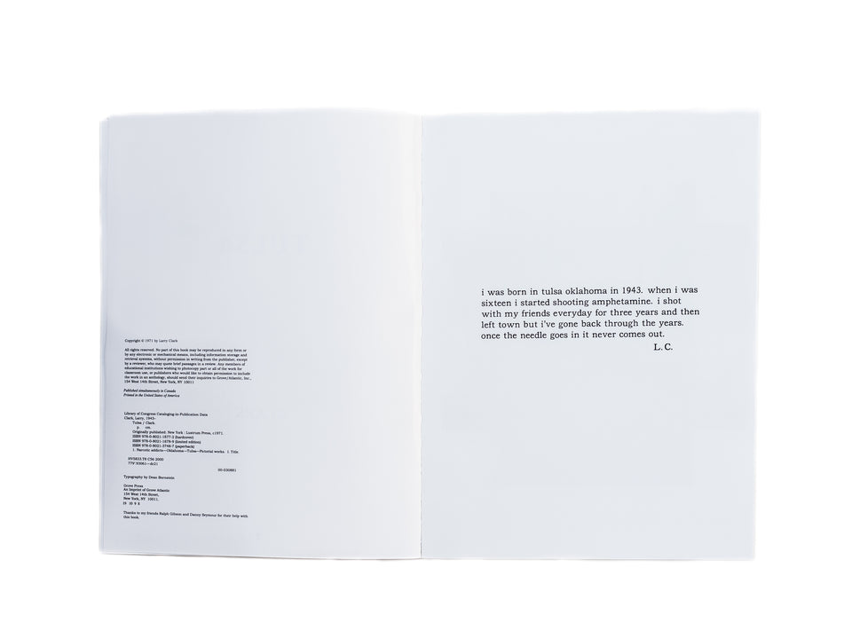 Larry Clark, book "Tulsa"
