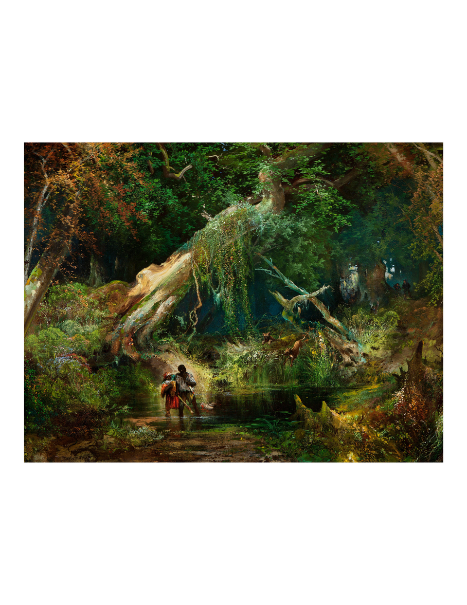 Slave Hunt, Dismal Swamp, Virginia by Thomas Moran Print