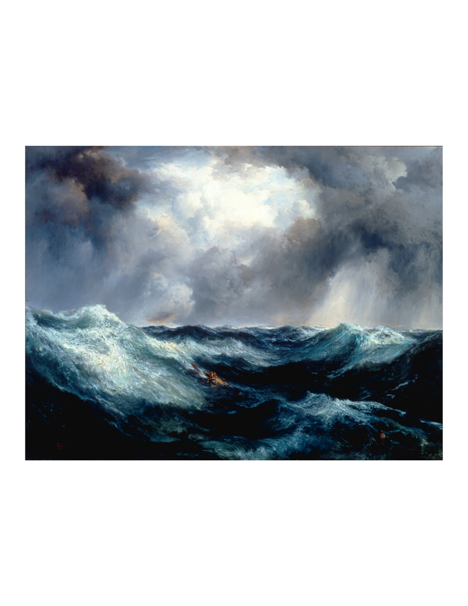 An Angry Sea by Thomas Moran Print
