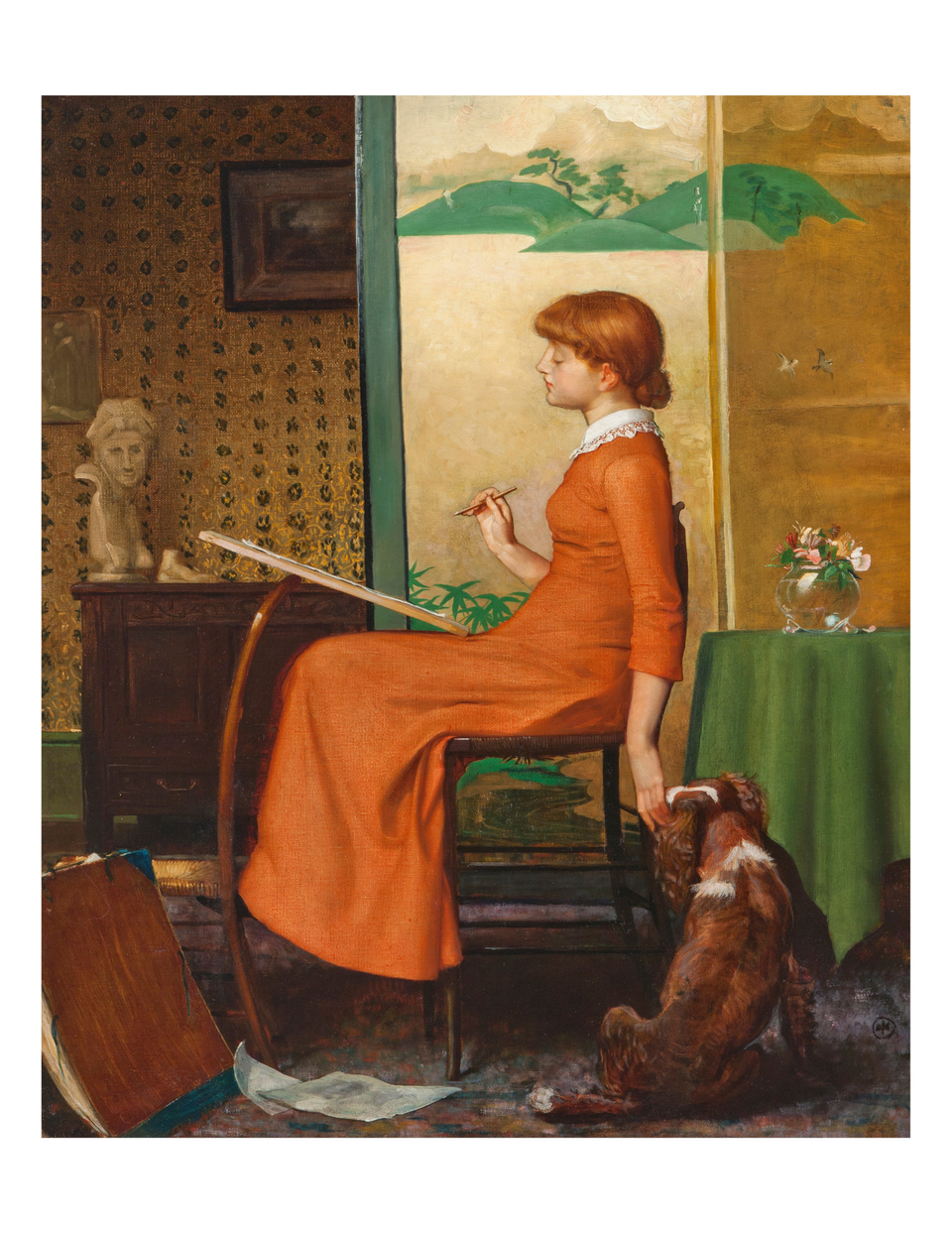 How to be Happy though Single by Julia Bracewell Folkard Print
