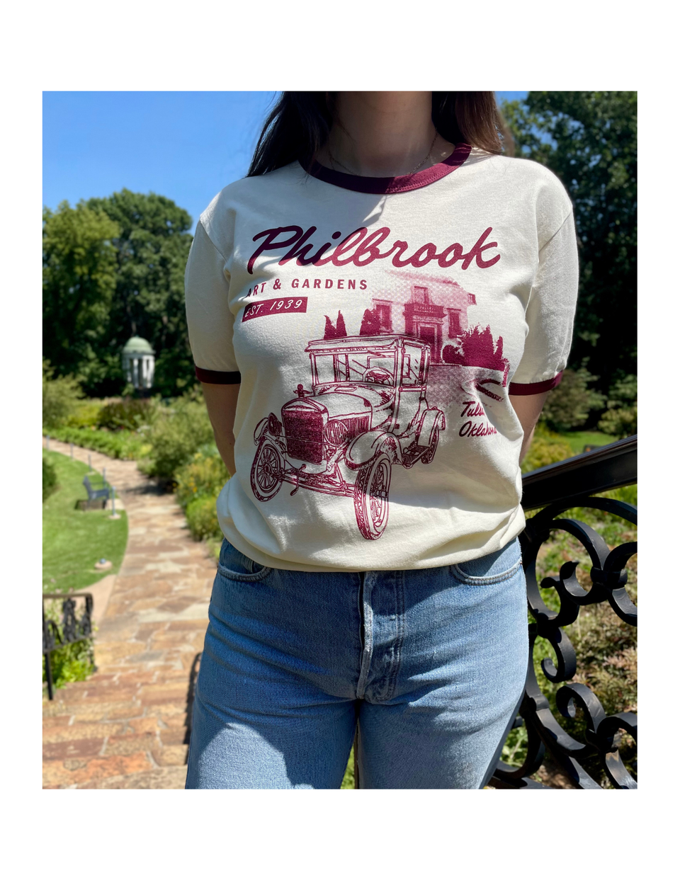Vintage Philbrook Art & Gardens Ringer T-Shirt