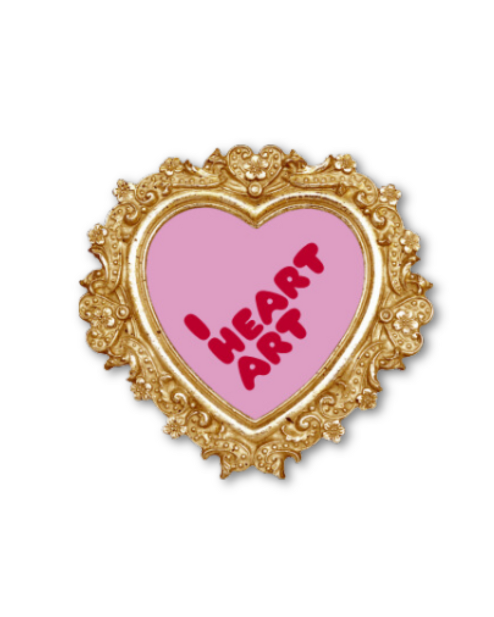 I Heart Art Framed Magnet