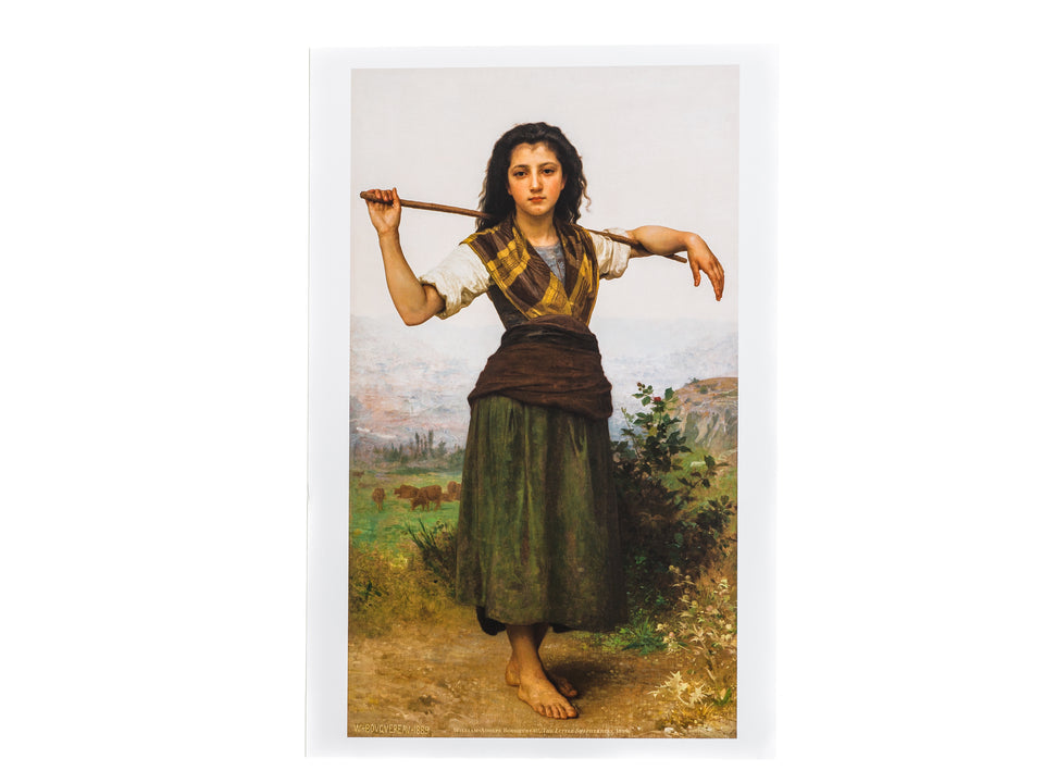 The Shepherdess by William-Adolphe Bouguereau 11x17 Print