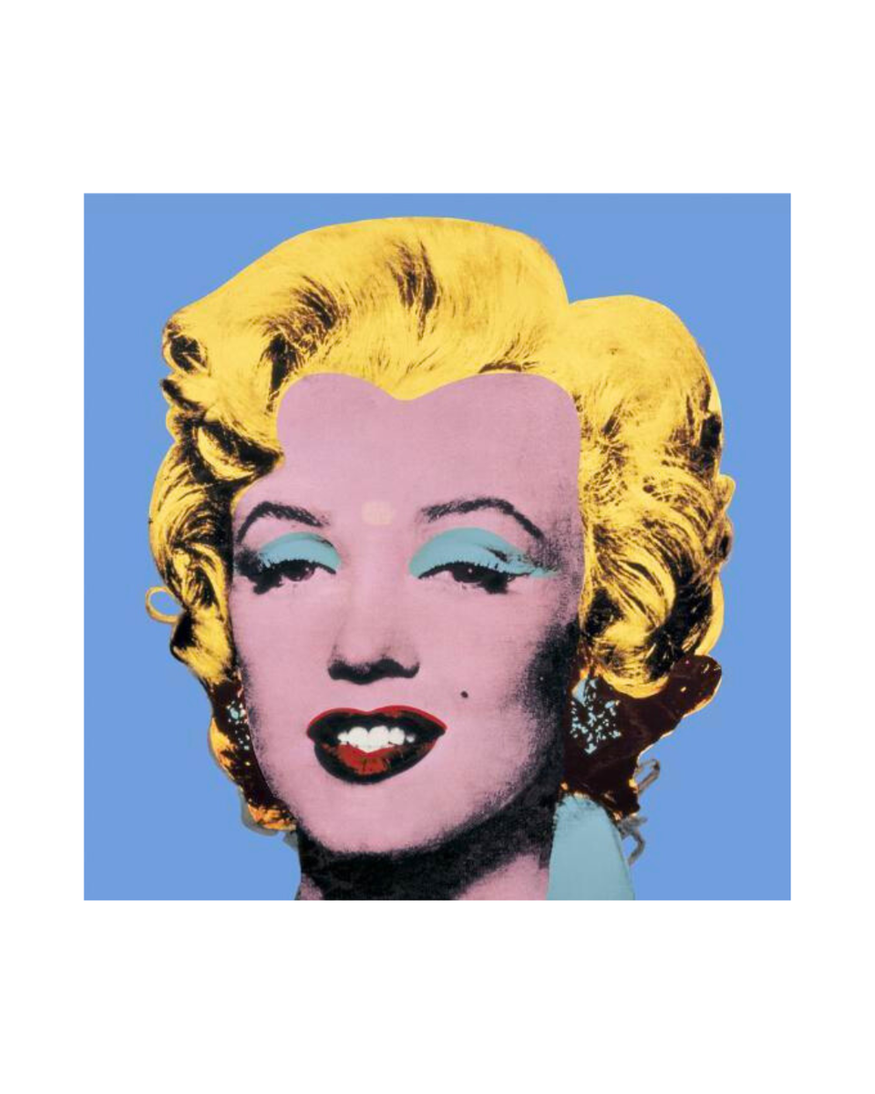 Shot Light Blue Marilyn by Andy Warhol Print